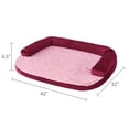 thumbnail image 2 of Vibrant Life Large Round Corner Sofa Style Dog Bed, Red, 32" x 42", 2 of 6