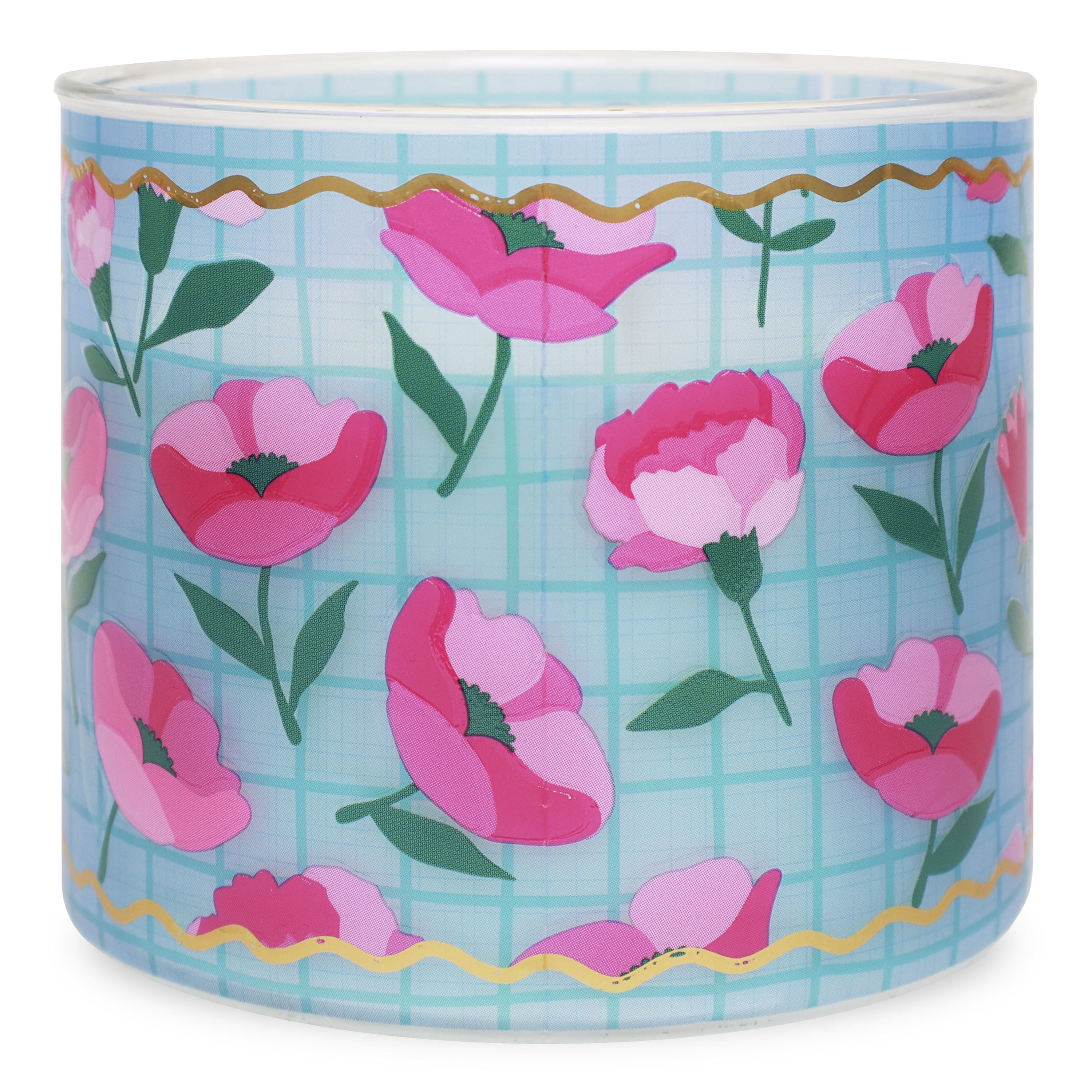 Mainstays Pink Apple Peony 3-Wick Fragrance Candle with Decorative Wrap, 13 Ounce
