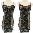 thumbnail image 4 of Limei Sleepwear Womens Chemise Nightgown Slip Lace Lounge Dress, 4 of 7