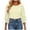 Beige, variant on Women's Casual Blouses Puff Sleeve Round Neck Long Sleeve Smocked Cuff Loose Fit Fashion Elegant Party Work Tops, Pink XXL