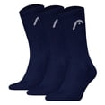 thumbnail image 1 of HEAD Calcetines unisex, paquete de 3 - All Sport Training Crew, calcetines deportivos, logotipo Azul 39-42, 1 of 4