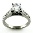 thumbnail image 2 of Tioneer Stainless Steel Crown Cubic Zirconia Solitaire Promise Engagement Ring, 2 of 2
