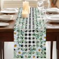 thumbnail image 3 of Table Runners 90 Inches Long Dress Scarves, Green Eucalyptus Leaves Farmhouse Coffee/Dining/Kitchen Table Runner for Living Room, Daisy Floral 13x90 Inch, 3 of 9