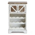thumbnail image 1 of Armoire à Vin en Bois Blanc et Naturel, 1 of 14