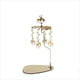 thumbnail image 5 of Candelabro giratorio con bandeja triangular redonda de acero inoxidable para aromaterapia navideña, 5 of 5