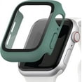 thumbnail image 1 of Full Coverage Case for Apple Watch Screen Protector, Hard Case 9H Screen Protector for Apple Watch 8/7/6/5/4/SE Full Coverage Screen Protector for Apple Watch 44mm Dark Green, 1 of 5