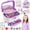 Purple, variant on Freecat Kids Makeup Kit for Girls, Washable Real Cosmetic Toys, Non-toxic Makeup Set for Toddlers, Little Girl Princess Toy Gift for Christmas Birthday Aged 3-6 7-12