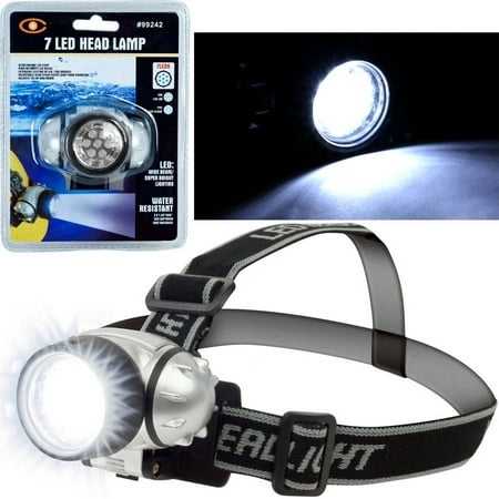 Super Bright 7-LED Headlamp with Adjustable Strap