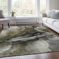 thumbnail image 6 of HomeRoots 626471 5 x 8 ft. Gray & Silver Abstract Washable Transitional Indoor & Outdoor Rectangle Area Rug, 6 of 9