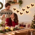 thumbnail image 4 of LED Christmas Wall Decor Light, 7Pcs Chicken Pattern Wood Christmas Wall Light Lighted Wall Art for Christmas Home Decor, 4 of 6