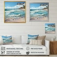 thumbnail image 4 of Designart "Artistic Charm Of The Ocean Beach" Ocean Floater Framed Canvas Prints, 4 of 5