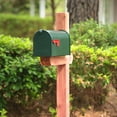 thumbnail image 5 of Gibraltar Elite T1 Green Steel Rural Post Mount Mailbox E1100GAM, 5 of 6