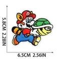 thumbnail image 2 of 20pcs Anime Cartoon Mario Bros Chenille Patches Embroidered Iron On Patches, Crest Iron On Applique Patch for T-Shirt Jackets Jeans Vests Hats Backpacks DIY Craft, 2 of 5