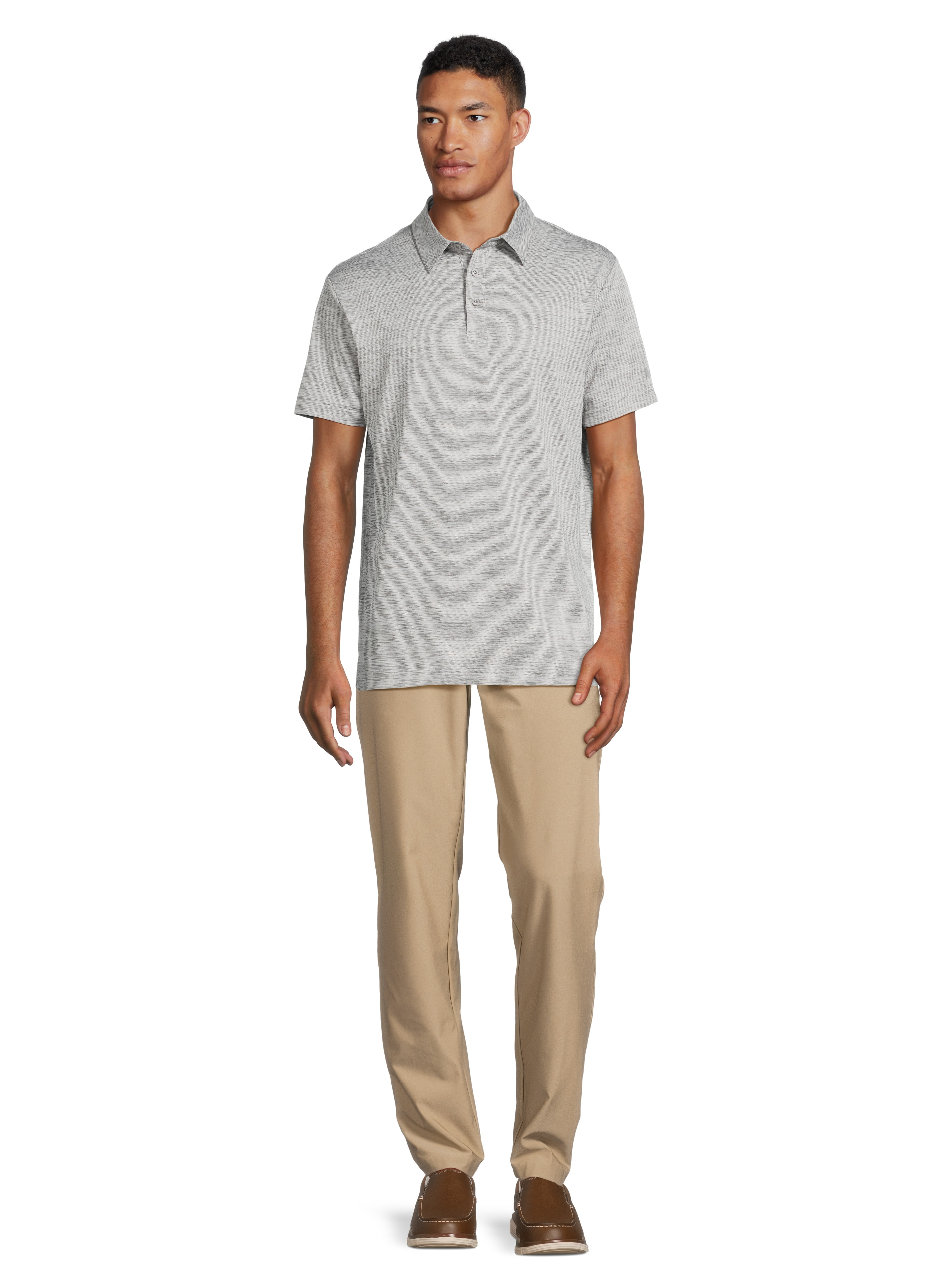 Birdie Bound Men's and Big Men’s Broken Stripe Golf Polo, Sizes S-5XL