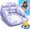 Lavender, variant on in-1 Inflatable Pool Lounge Chair, Mesh Seat Water Hammock Floating Sofa with Air Pump Included, Heavy Duty Portable Adult Float for Pool Lake Beach Summer Party