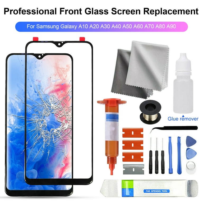 LA TALUS Professional Front Glass Screen Replacement Repair Kit for Samsung  Galaxy A10 A20 A30 A40 A50 A60 A70 A80 A90 for Galaxy A20