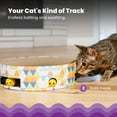 thumbnail image 3 of Catstages Bowl Track Scratcher Cat Ball Track Scratcher and Lougner, Multicolored, 3 of 8