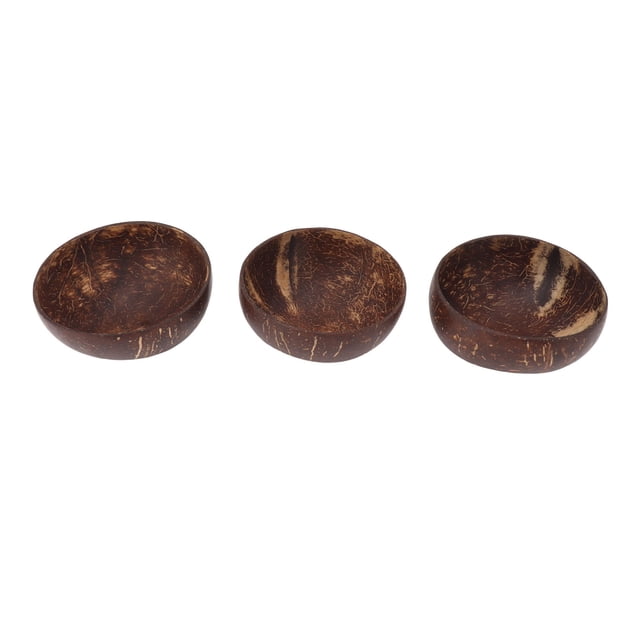 Cuencos de coco cuencos de cáscara de coco natural reutilizables textura única pulida a mano para ensalada de arroz Anggrek Otros