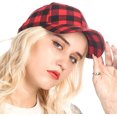 thumbnail image 1 of LinYooLi Fashion Leisure Grid Baseball Cap for Women Men Soft Breathable Retro Hats Skullcap Lightweight Adjustable, 1 of 5