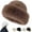 Brown, variant on 2026 New Winter Faux Fur Bucket Hat, Women's Soft Warm Faux Mink Plush Hat Fluffy Fisherman Fuzzy Bucket Cap for Cold Weather