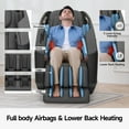 thumbnail image 3 of Real Relax Full Body Massage Chair, S Track Zero Gravity Shiatsu Massage Recliner Chair, Black, 3 of 7