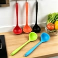 thumbnail image 6 of 2 Pcs Silicone Soup Ladle, Premium Silicone Cooking Ladle, Silicone Heat Serving Spoon Basting Spoon for Kitchen Use 8.26", 6 of 7
