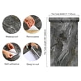 thumbnail image 3 of CHIHUT Dark Grey Marble Contact Paper for Countertops 17.7"x100" Removable Waterproof Peel and Stick Wallpaper Glossy Marble Wallpaper Self Adhesive Vinyl Film for Kitchen Cabinets Table Shelf Liners, 3 of 9
