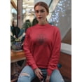 thumbnail image 2 of Lotus Flower, Ethnic Art Sweatshirt Women -Image by Shutterstock, Female XX-Large, 2 of 4