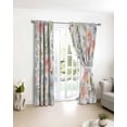 thumbnail image 5 of Spring Flowers Blackout Curtains for Bedroom Living Room, Watercolors Pink Blue Flower Eucalyptus Leaves 45 In Long Thermal Insulated Room Darkening Drapes Grommet Window Treatments, 42 x 45 In, 5 of 9