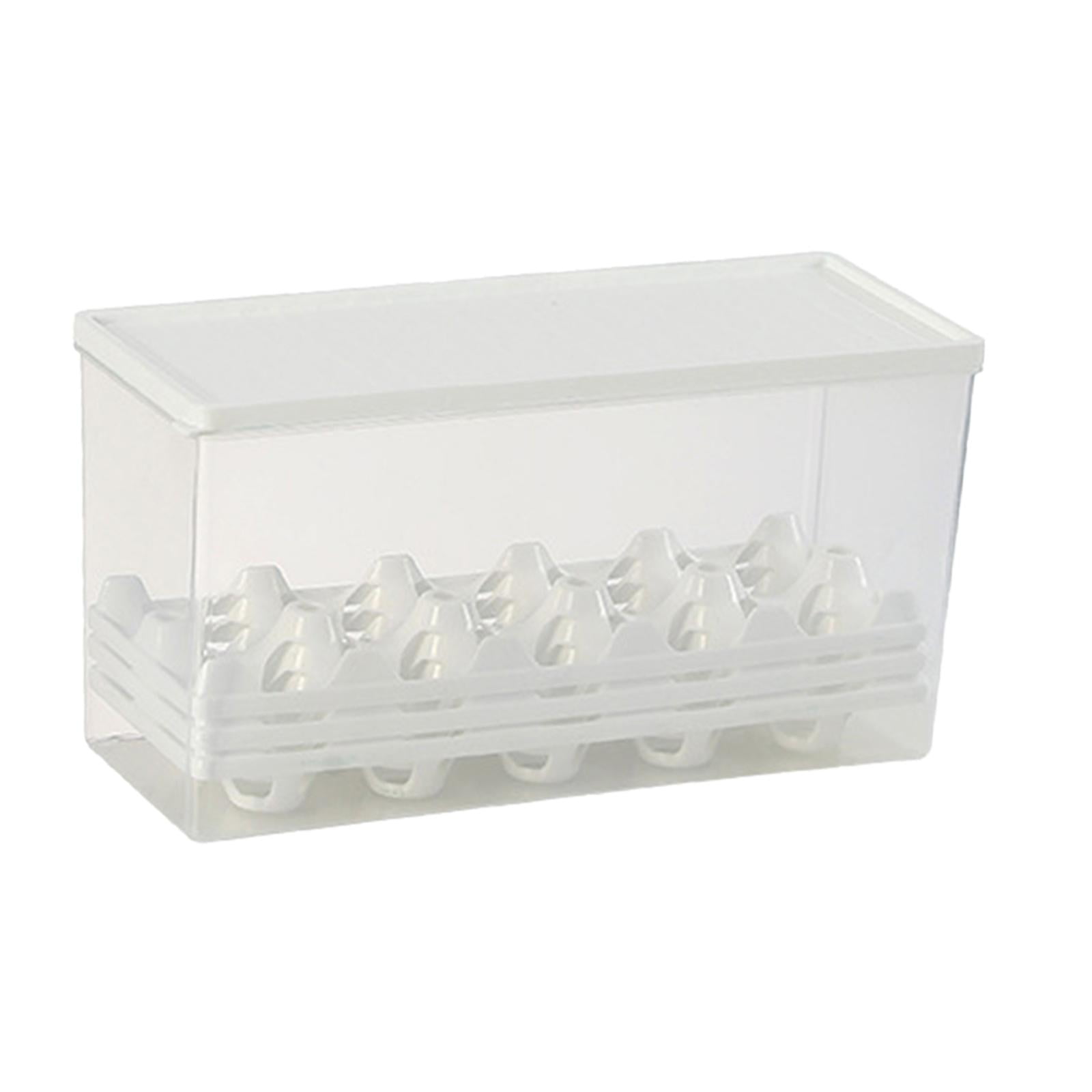 Egg Storage Box Egg Storage Container Portable Space Saver Multipurpose Fresh Storage Household Egg Holder for Countertop Restaurant Pantry 28cmx11cmx14cm