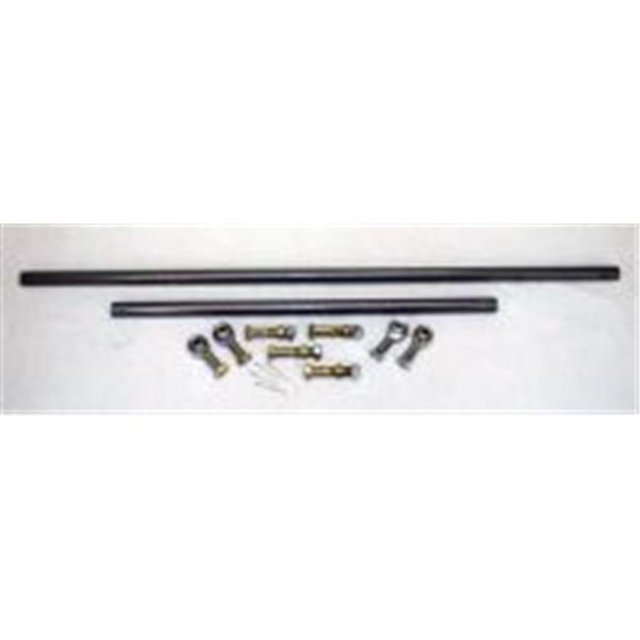 M.O.R.E. 9924 Steering Correction Kit For Yj Wranglers Tie Rod - Drag Link Assembly, Bare Steel