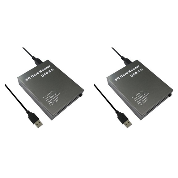 2X USB2.0 PCMCIA Card Reader Card Reader USB 2.0 to PC PCMCIA Adapter Flash Disk Memory Card Reader
