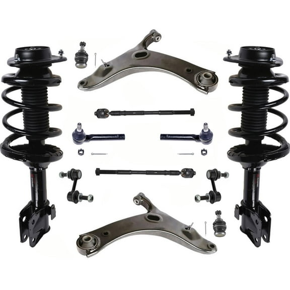 Front Complete Struts Control Arms Tie Rods Links For Subaru Crosstrek 13-2017