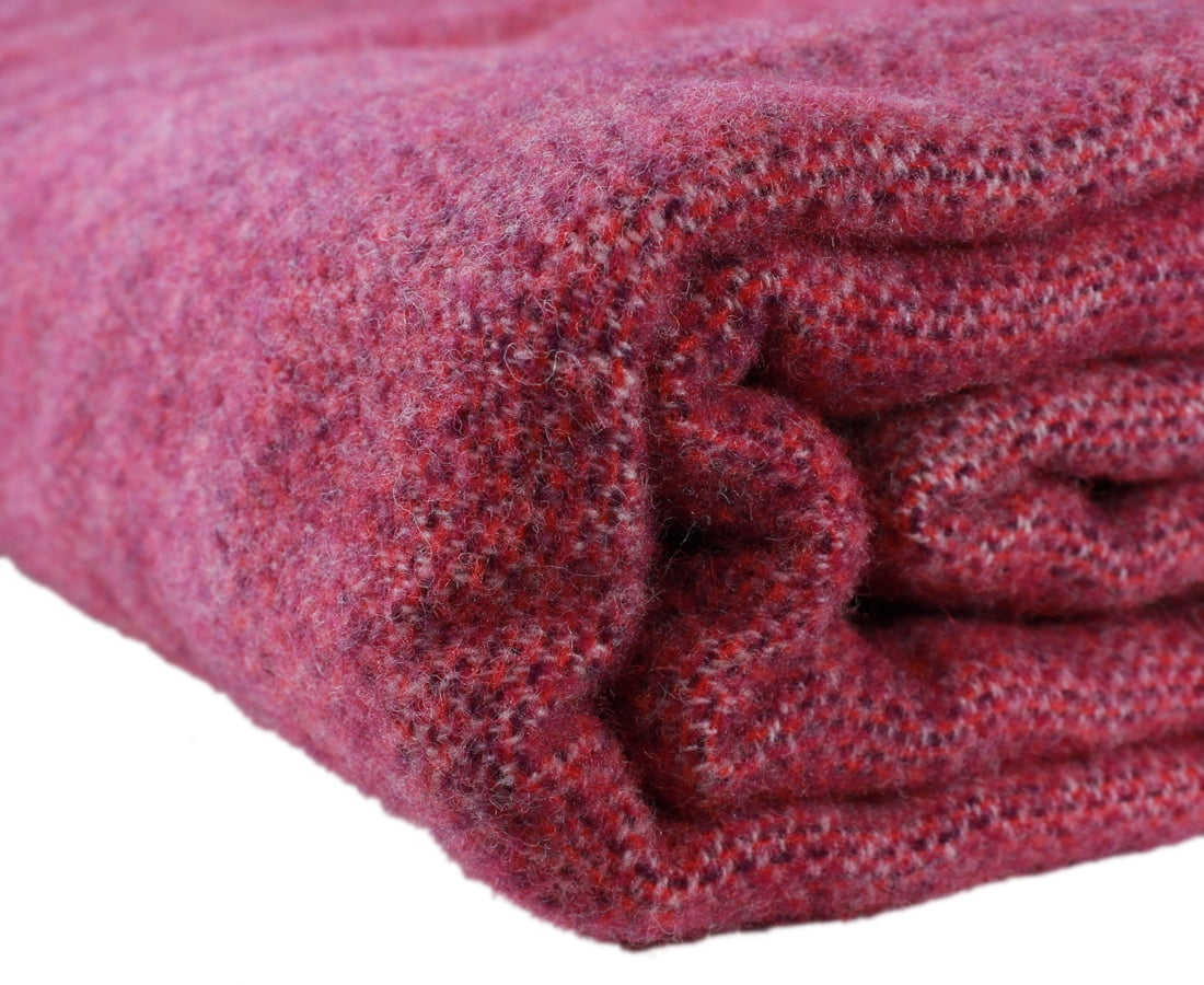 New Irish Wool Blanket Multiple Colors 90" by 108" Made in Ireland