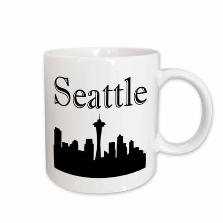 

3dRose Seattle skyline. Ceramic Mug 11-ounce