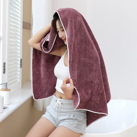 Djunllk Bath Towels - Soft Velvet Bath Sheets Bathroom Towel Wrap, Absorbent, Dry Quickly, Moderately Thick, All Season Use, 55 x 28 inch