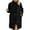 Black, variant on Winter clothing for women Plus Size Coat For Autumn Winter Warm Long Sleeve Outerwear With Button Closure And Pockets Full Length Comfortable Jacket
