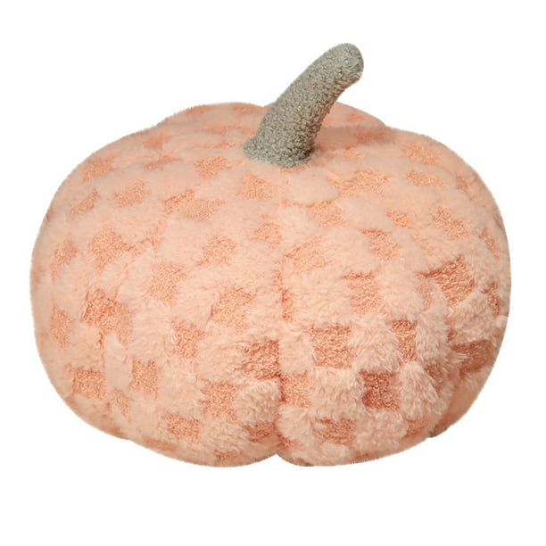 Almohada de calabaza para niños | Relleno de lana suave para Halloween | Alfombra de suelo con forma de calabaza 3D y juguete para acurrucarse para decorar el dormitorio