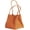 Orange, variant on Leather Handbags for Women Square Bucket Bag Stylish Satchel Handbag Tote for Travel Work