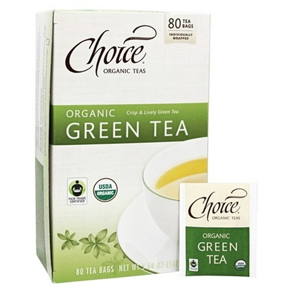 Choice Organic Teas Organic Tea Bags, Green Tea, 80 Pc