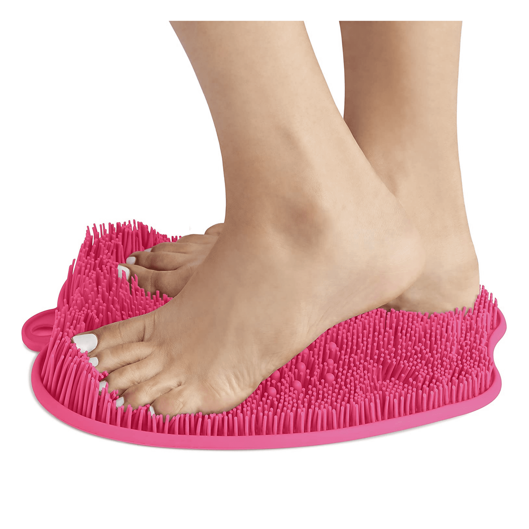 Foot Scrubber Massager Shower Mat - Pink