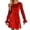 C-Red387, variant on DHFJKG Dresses For Women Sparkly Sequins Solid Color Round Neck Long Sleeve Velvet Mini Dress Elegant Casual Party Wear Comfortable Stretchy Soft Stylish Dresses