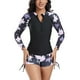 thumbnail image 4 of Traje de baño para mujer Traje de baño dividido para mujer Conjunto de traje de baño de dos piezas para mujer Traje de surf de manga larga Traje de buceo Bikini Trajes de baño para mujer, 4 of 9