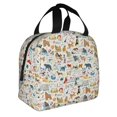 thumbnail image 2 of Fotbe Dogs Funny Pets Bolsa Térmica con Estampado y Forro de Aluminio Grueso Bolsa de Almuerzo con Bolsillo Frontal para Hombres y Mujeres, Ideal para Trabajo, Escuela, 2 of 8