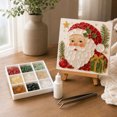 thumbnail image 2 of Christmas Sea Glass Mosaic Art Kit, Sea Glass Art Kit Crafts for Adults, Santa Cauls Resin Handmade Mosaic Art Kits for Tabletop, Home, 2 of 6