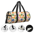 thumbnail image 3 of Balery Groovy Daisy Flowers Bolsa de Gimnasio para Mujeres y Hombres, Bolsa de Viaje Impermeable, Bolsa de Fin de Semana con Compartimento para Zapatos y Bolsillo Húmedo, 3 of 6