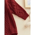 thumbnail image 6 of Bagilaanoe Newborn Baby Girl Boy Knit Rompers Sweater Warm Long Sleeve Bodysuit 3M 6M 9M 12M 18M 24M Infant One Piece Jumpsuit, 6 of 9