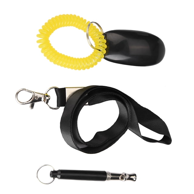 Silbato ultrasónico Nikou Silbato de entrenamiento para perros 3 unidades con Clicker