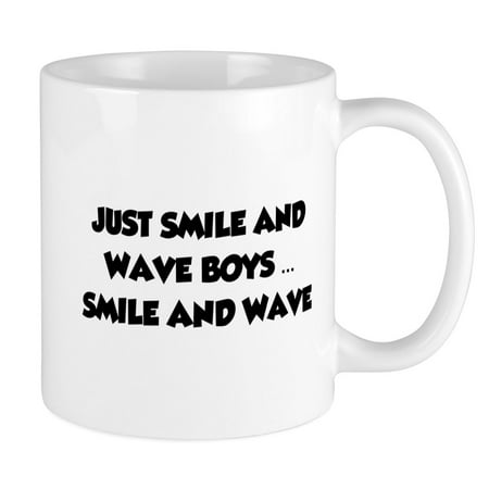 

CafePress - Smile And Wave Mug - Ceramic Coffee Tea Novelty Mug Cup 11 oz