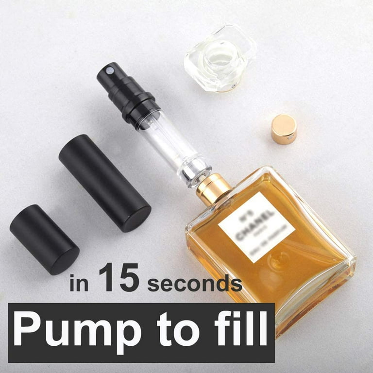 SIXTMOON Perfume Travel Atomizer, Refillable and Leaking Proof Perfume Spray Bottle, Aluminum